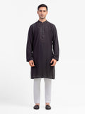 Men's Black Kurta - EMTKC5-155