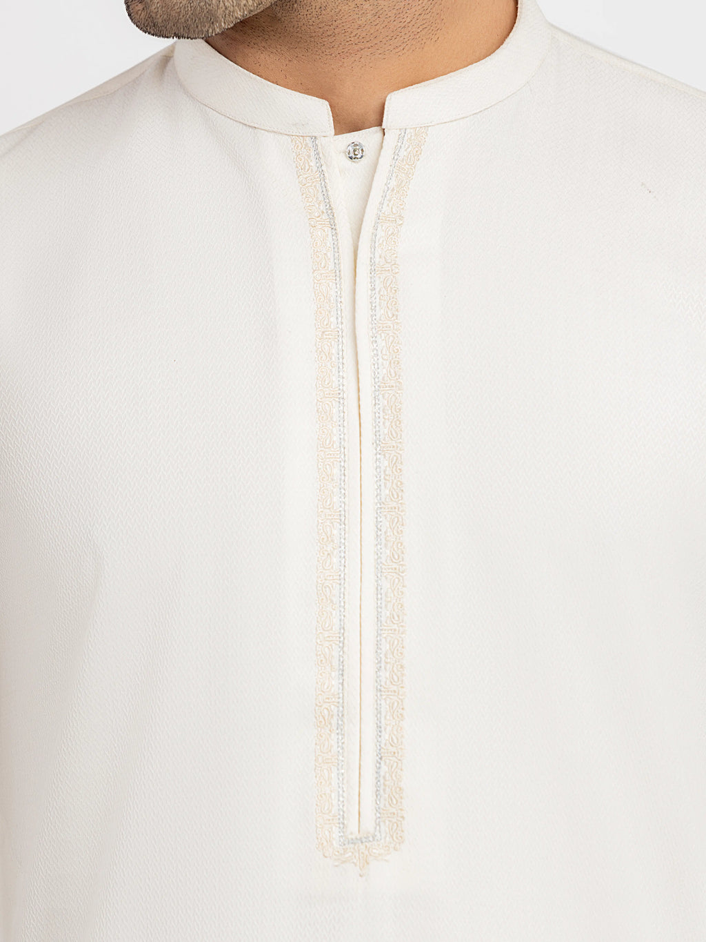 Men's Cream Kurta Pajama - EMTKPT5-099