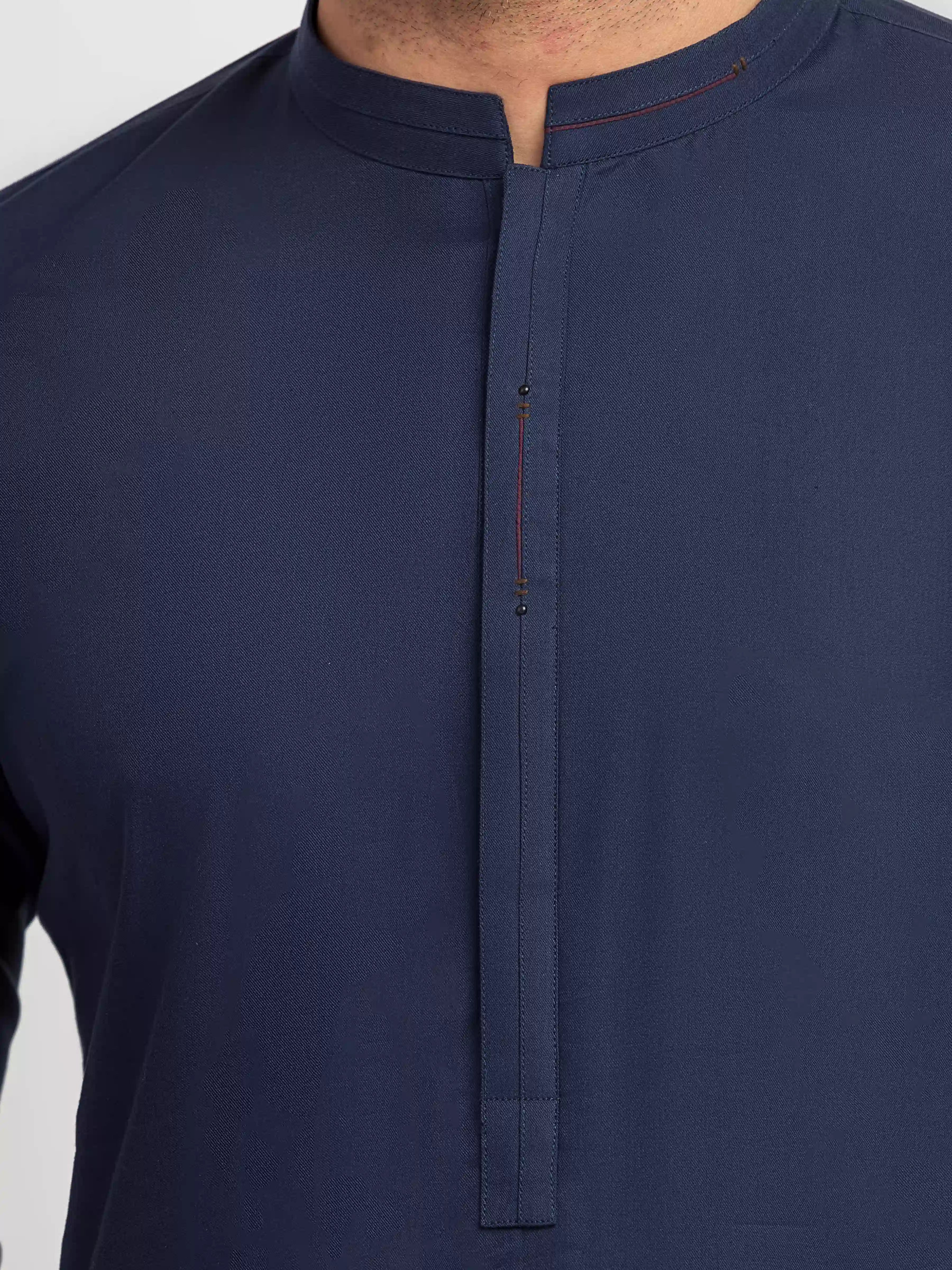 Men's Navy Blue Kurta Pajama - EMTKPT6-101