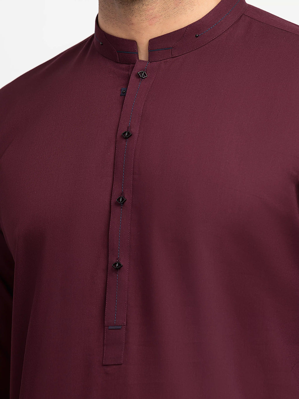Men's Maroon Kurta Pajama - EMTKPT6-102