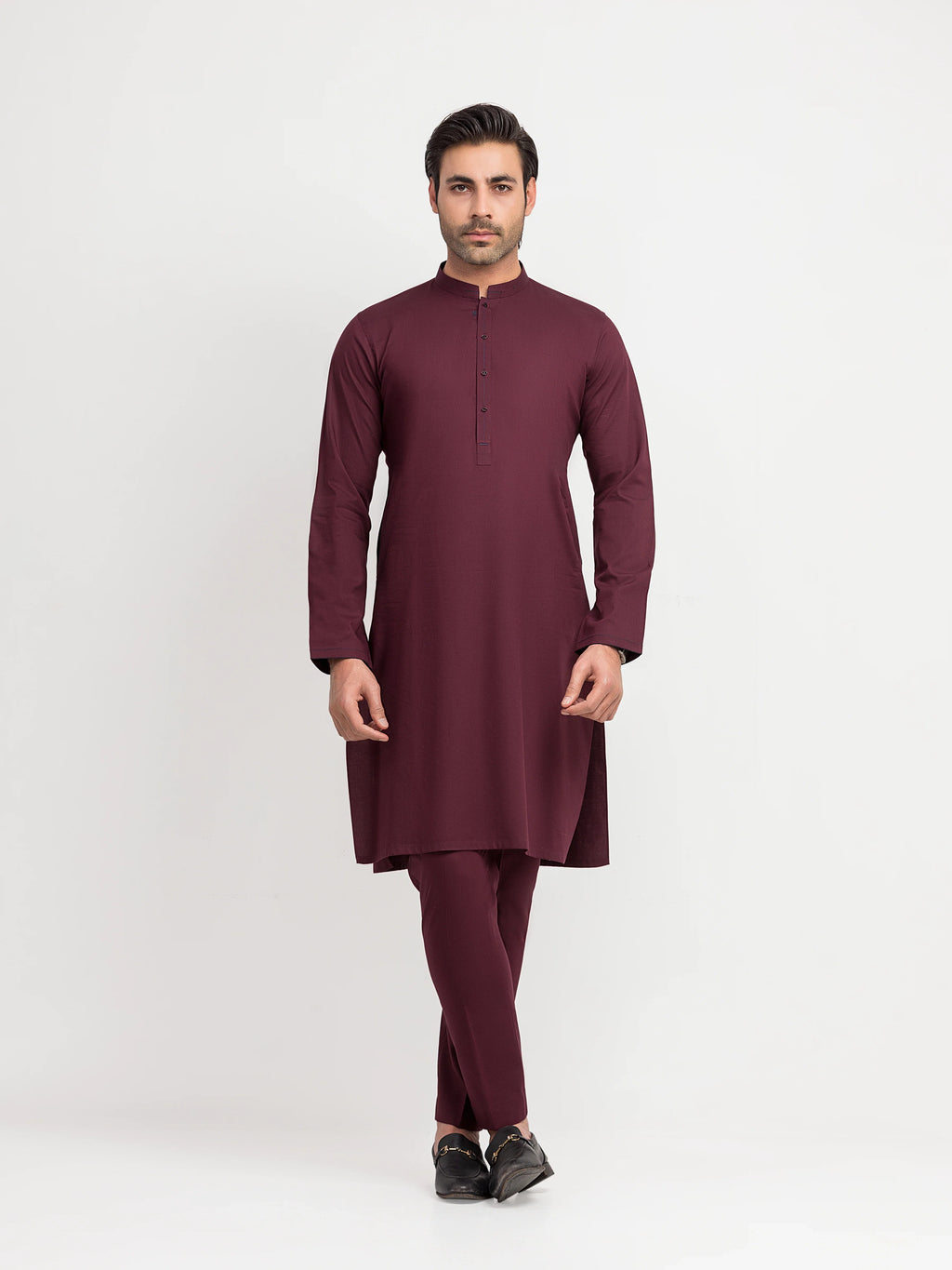 Men's Maroon Kurta Pajama - EMTKPT6-102