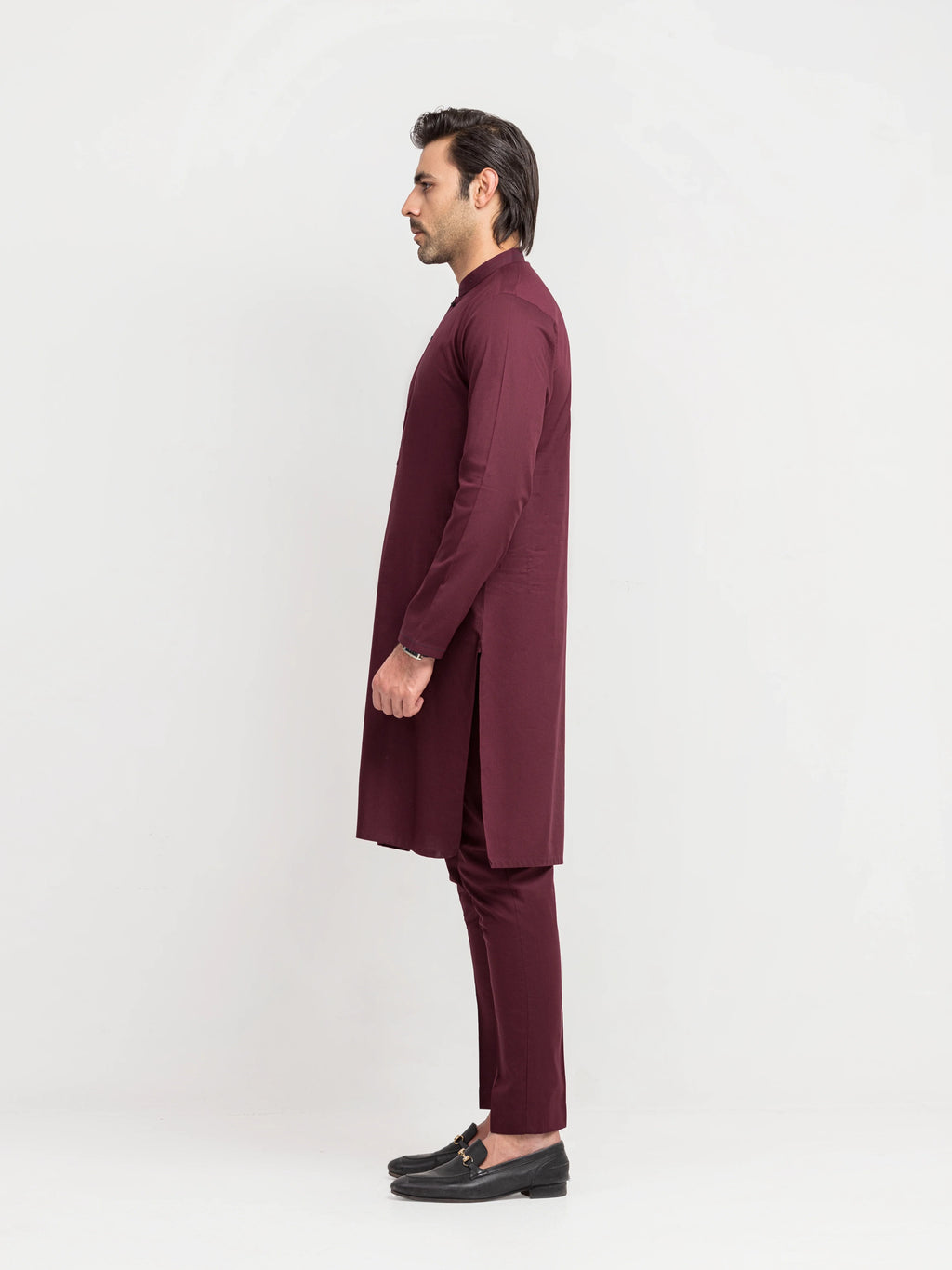 Men's Maroon Kurta Pajama - EMTKPT6-102