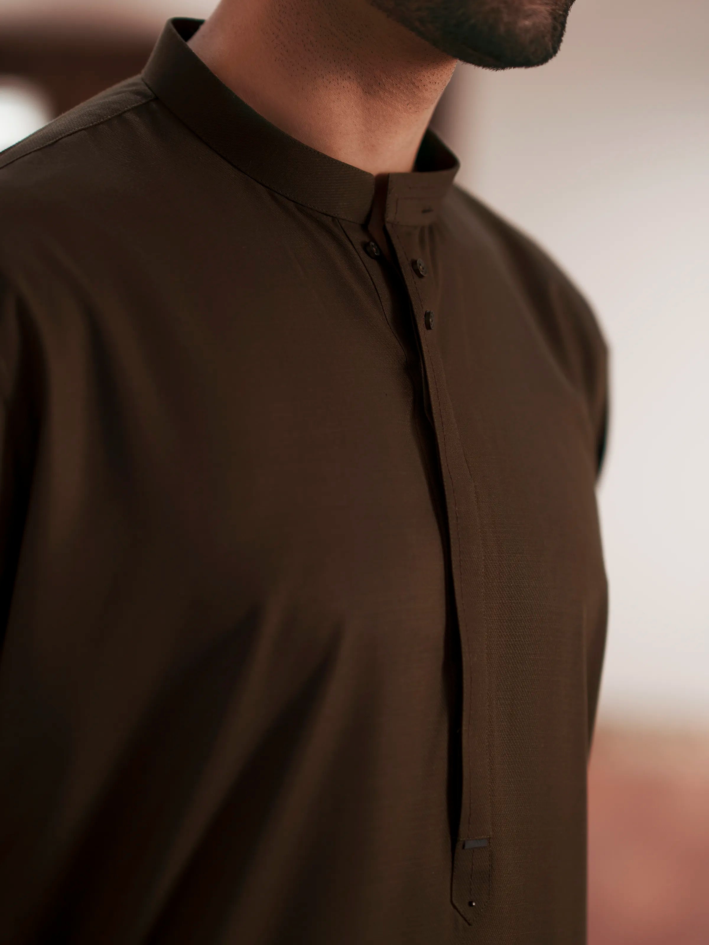 Men's Olive Green Shalwar Kameez - EMTKS6-41250