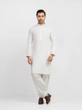 Men's Cream Kurta Shalwar - EMTKS6-41243