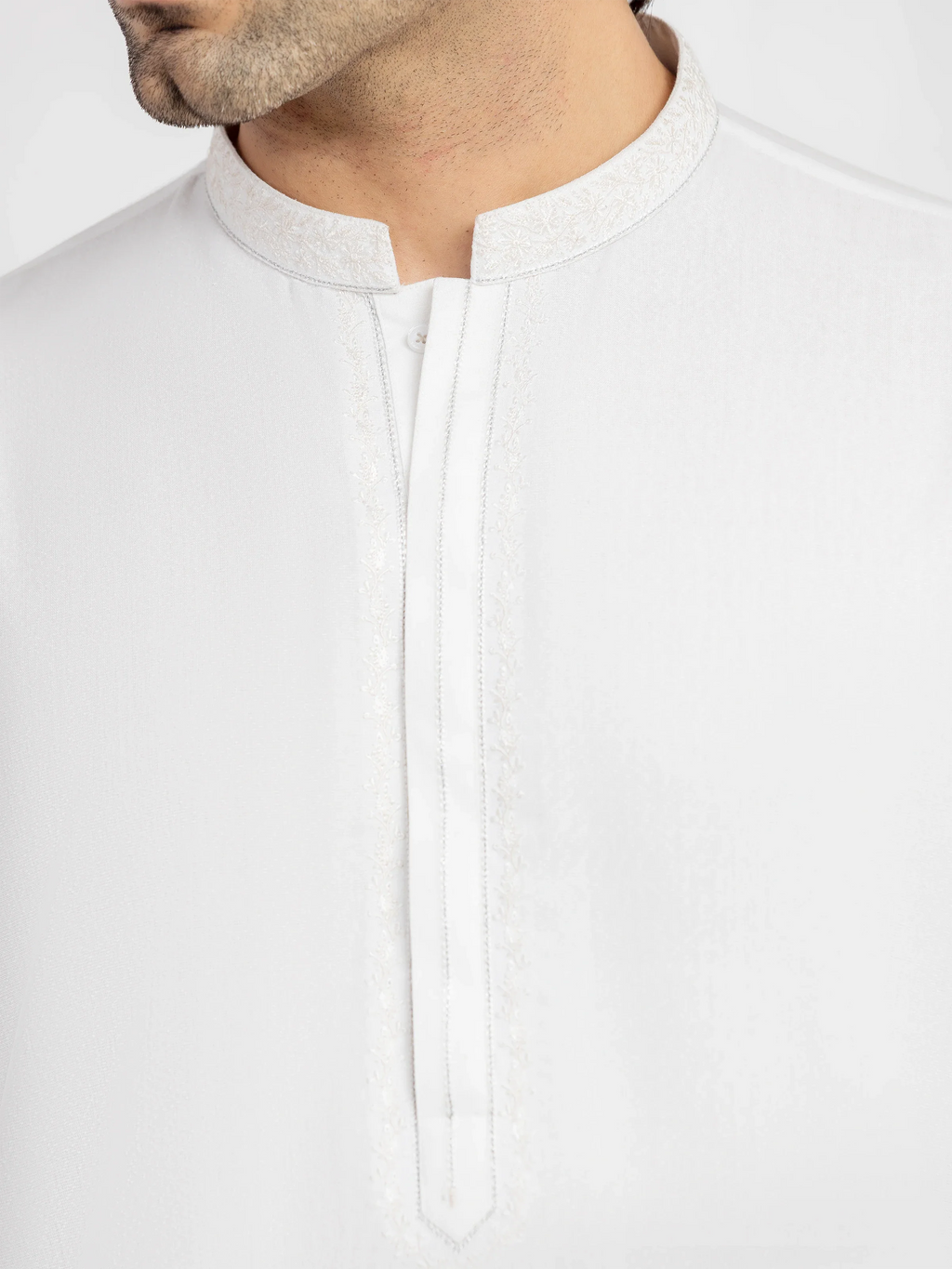 Men's Cream Kurta Shalwar - EMTKS6-41244