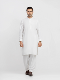 Men's Cream Kurta Shalwar - EMTKS6-41244