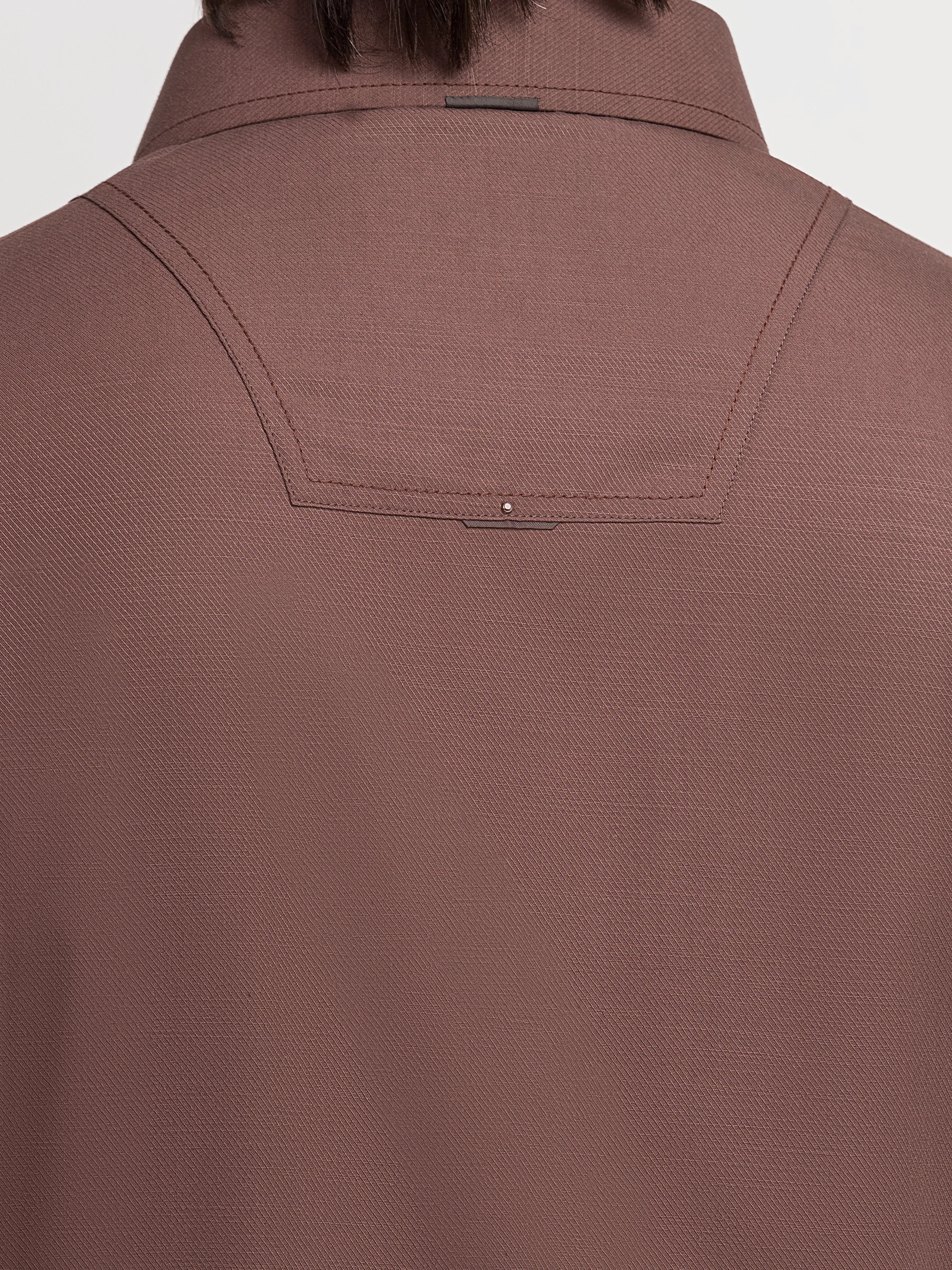 Men's Brown Kurta Shalwar - EMTKS6-41245