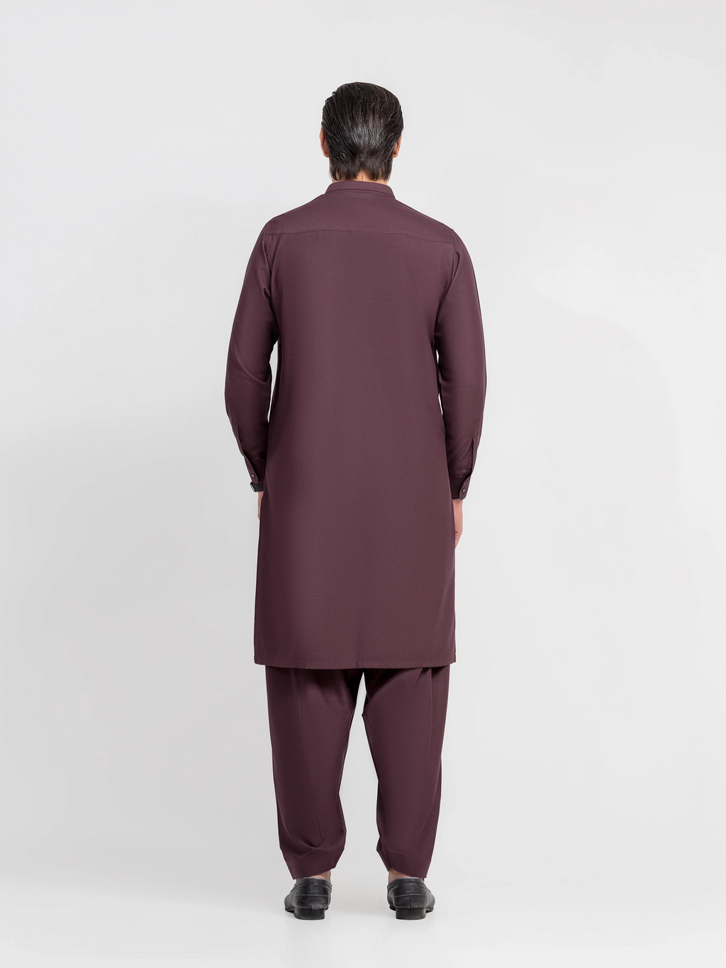 Men's Dark Maroon Shalwar Kameez - EMTKS6-41246