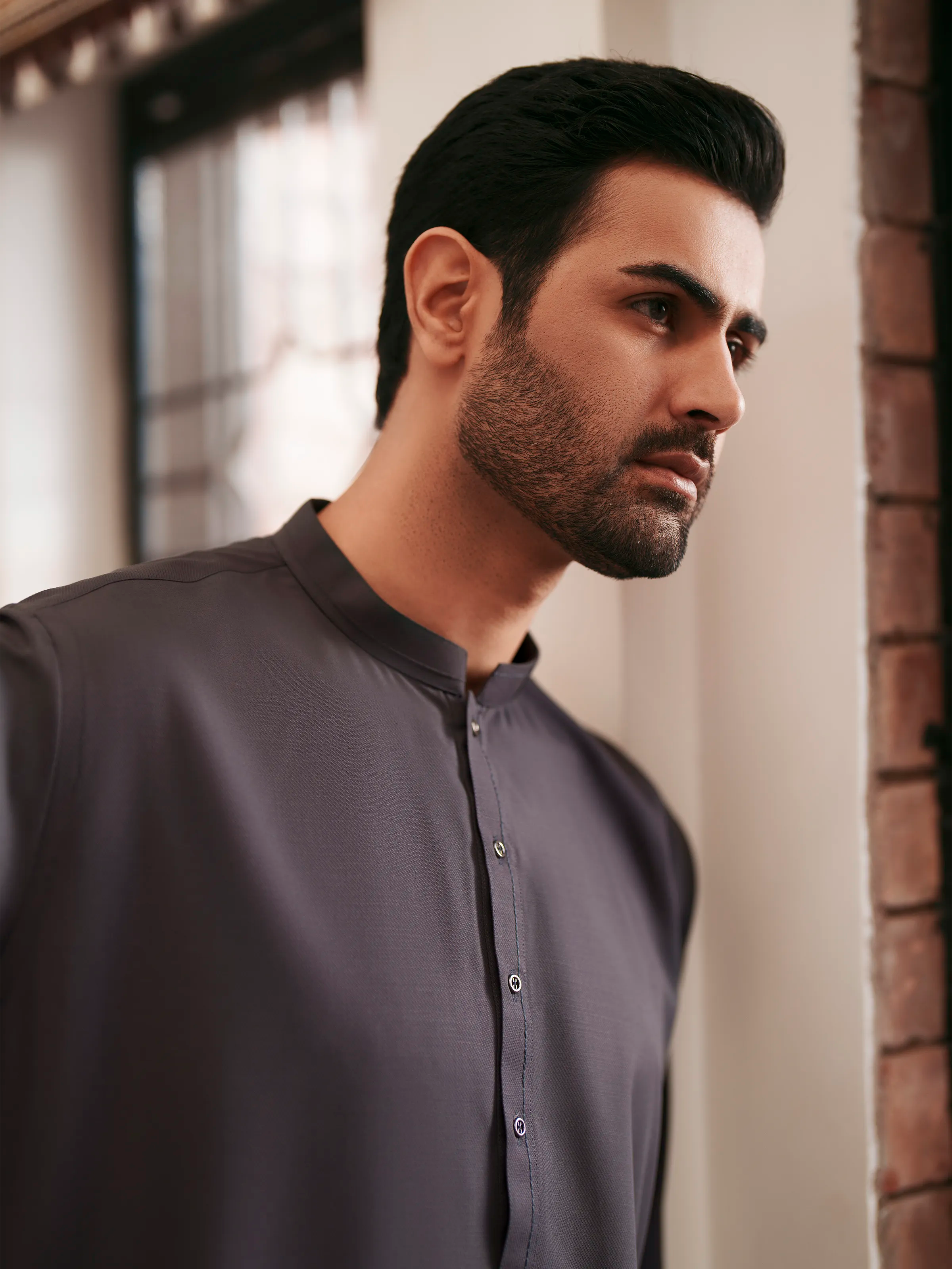 Men's Grey Shalwar Kameez - EMTKS6-41241
