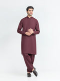 Men's Maroon Kurta Shalwar - EMTKS6-41251