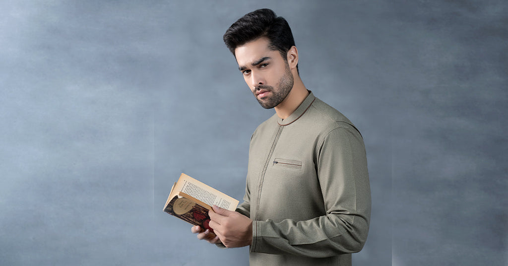 Nova Yarn Dyed Khaddar Kurta