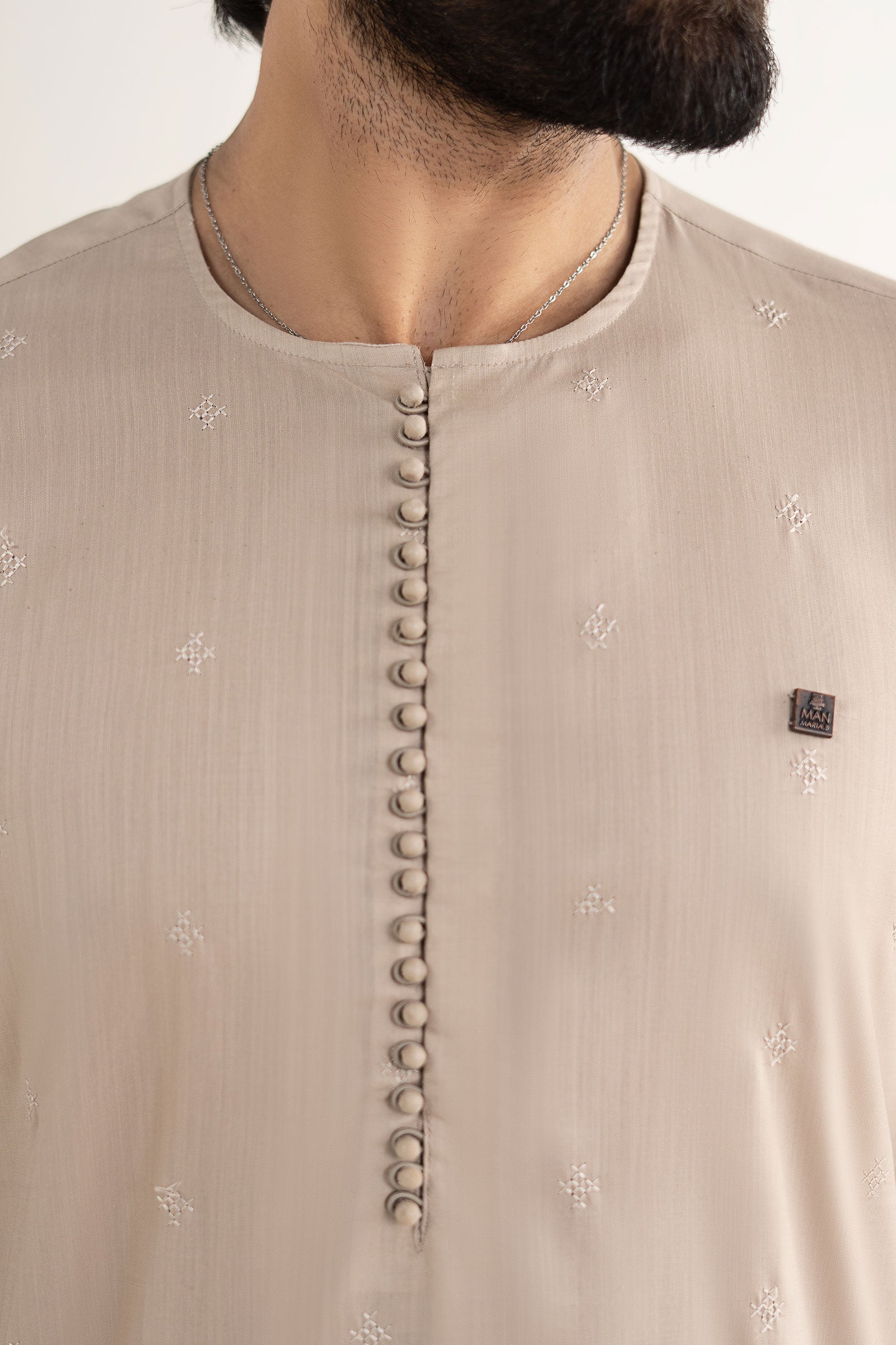 Embroidered Abalone Kurta